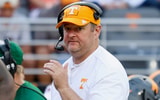 Oct 3, 2026; Knoxville, Tennessee, USA; Tennessee Volunteers head coach Josh Heupel during the second half against the Auburn Tigers at Neyland Stadium. Mandatory Credit: Randy Sartin-Imagn Images