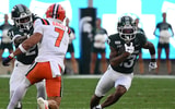 Michigan State Spartans wide receiver Chrishon McCray (13) runs upfield against the Illinois Fighting Illini during the third quarter at Spartan Stadium. - Dale Young, USA TODAY Sports