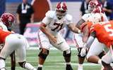 nick-saban-bryce-young-development-alabama-offensive-line-center-darrian-dalcourt-right-tackle-chris