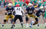 brian-kelly-updates-michael-carmody-position-change-tight-end-lineman-notre-dame