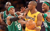 Rajon Rondo and Kobe Bryant going at it as equals