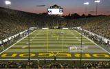 EUGENE, OR - AUGUST 30: A general view taken during the game between the Washington Huskies and the Oregon Ducks at Autzen Stadium on August 30, 2008 in Eugene, Oregon. (Photo by Jonathan Ferrey/Getty Images)