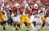STANFORD, CALIFORNIA - SEPTEMBER 10: Travis Dye #26 of the USC Trojans runs the ball in for a touchdown against the Stanford Cardinal at Stanford Stadium on September 10, 2022 in Stanford, California. (Photo by Ezra Shaw/Getty Images)