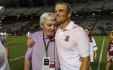Frank Beamer and son Shane Beamer