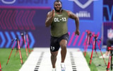 Former Oklahoma star Jalen Redmond at the 2023 NFL scouting combine