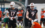 miami qbs Emory Williams and Tyler Van Dyke
