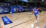 South Carolina forward GG Jackson goes through testing drills at the NBA Combine