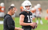 Texas QB Arch Manning with head coach Steve Sarkisian