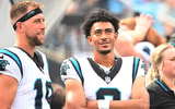 Carolina Panthers wide receiver Adam Thielen and quarterback Bryce Young