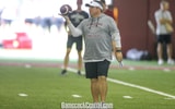 South Carolina offensive coordiantor Dowell Loggains during a practice