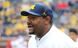 Michigan Wolverines football receivers coach Ron Bellamy(Photo by Per Kjeldsen / TheWolverine.com)