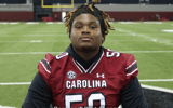 South Carolina offensive lineman Jatavius Shivers during media day
