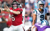 Tampa Bay Buccaneers QB Baker Mayfield and Carolina Panthers QB Bryce Young