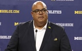Michigan athletic director Warde Manuel © Kirthmon F. Dozier, Detroit Free Press, Detroit Free Press via Imagn Content Services, LLC