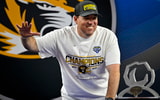 Missouri HC Eli Drinkwitz celebrates after the Cotton Bowl