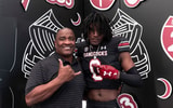 South Carolina target Zavion Griffin-Haynes is pictured with Gamecocks DC Clayton White during a visit (Photo: @ZavionGH)