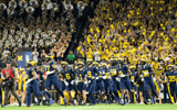 Michigan Wolverines football national championship run out tunnel