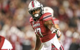 Photo during a game of former South Carolina Gamecocks WR Xavier Legette