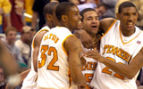 Chris Lofton celebrates his game-winning shot over Winthrop in 2006, Knoxville News Sentinel Amy Smotherman-Burgess
