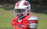 Four-star WR and South Carolina target Lex Cyrus is pictured on the field (Photo Credit: Ryan Snyder | BWI)