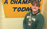 2026 OL Tyler Merrill visited Notre Dame for the third time on April 7, 2024 - Credit: @BigOak2026