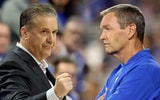 Kentucky basketball coach John Calipari and athletics director Mitch Barnhart - Dr. Michael Huang, Kentucky Sports Radio