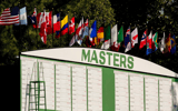 The Masters scoreboard during a practice round for the Masters Tournament golf tournament at Augusta National Golf Club. (Rob Schumacher-USA TODAY Sports)