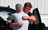 Brady Smigiel at Florida State Greeted by Coach Norvell (Matt LaSerre/Warchant)
