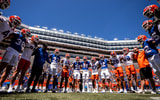 Florida Gators players before the 2024 spring game (Photo courtesy of UAA Communications)