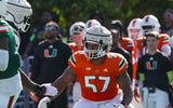 Marley Cook Miami Hurricanes Spring Practice