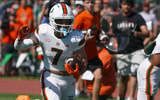 Xavier Restrepo Miami Hurricanes Spring Practice