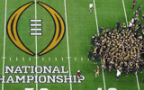 Michigan football tunnel huddle national championship