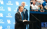 Kentucky athletics director Mitch Barnhart speaks at Mark Pope's introductory press conference - Aaron Perkins, Kentucky Sports Radio