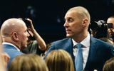 Mark Pope talks to Jeff Sheppard at his introductory press conference - Aaron Perkins, Kentucky Sports Radio