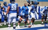 Eric Wolford and the Kentucky offensive line