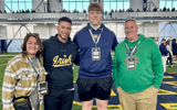2026 offensive tackle Carson Nielsen visited Notre Dame for the second time on April 19, 2024. - Credit: @CarsonNielsen8