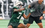 Michigan State wide receiver Antonio Gates Jr. catches a pass during practice on Thursday, Aug. 4, 2022, in East Lansing - Nick King, USA TODAY Sports