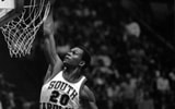 Zam Fredrick in game action at Carolina Coliseum, 1981. Courtesy of the State Newspaper Archive, Richland County Public Library
