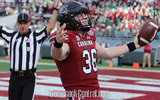 Hunter Rogers celebrates a Gamecocks touchdown against Notre Dame in the Gator Bowl (Photo: CJ Driggers | GamecockCentral.com)