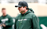Untitled Michigan State head coach Jonathan Smith looks on during the Spring Showcase on Saturday, April 20, 2024, at Spartan Stadium in East Lansing - Nick King, USA TODAY Sports-48