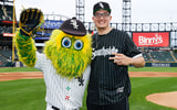 Saint Louis star Robbie Avila at a Chicago White Sox game