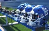 Photo of Kentucky football helmets by Dr. Michael Huang | Kentucky Sports Radio