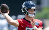 Quarterback Will Levis (8) throws in drills during Tennessee Titans practice at Ascension Saint Thomas Sports Park - © Denny Simmons / The Tennessean / USA TODAY NETWORK