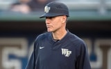 Wake Forest baseball coach and South Carolina candidate Tom Walter is pictured on the field (Photo: Wake Forest Athletics)