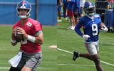 New York Giants QB Daniel Jones and WR Malik Nabers