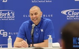 Photo of Mark Pope at Kentucky Basketball's Club Blue NIL event by Dr. Michael Huang | Kentucky Sports Radio