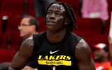 Wenyen Gabriel warms up prior to the game - Erik Williams, USA TODAY Sports