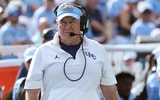 Bill Belichick coaching during UNC's win over Richmond.