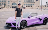 avery-johnson-kansas-state-wildcats-shows-off-one-of-a-kind-lavender-corvette-through-nil-deal-long-mcarthur-luxury