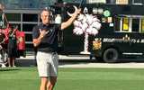 Shane Beamer begins the games at South Carolina's cookout recruiting event (Photo: Gamecock FB | X)